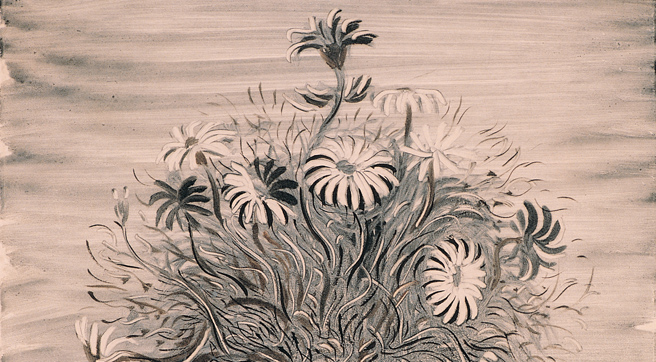 Detail of Les Marguerites (The Daisies) by Dimitris Galanis. Detail of Les Marguerites (The Daisies) by Dimitris Galanis.