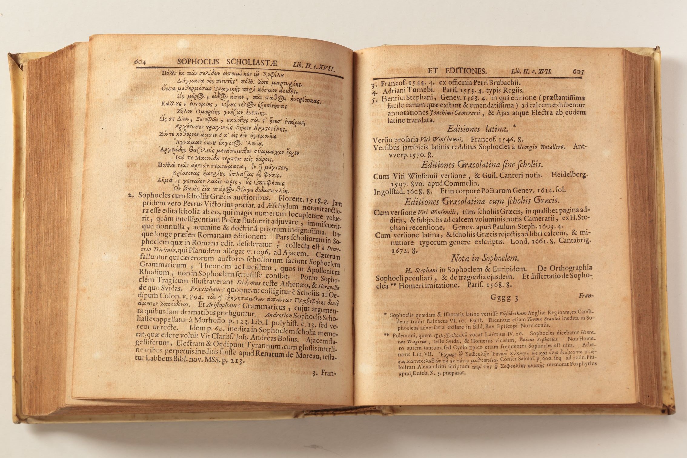 Σελίδες από το βιβλίο Bibliotheca Graeca 