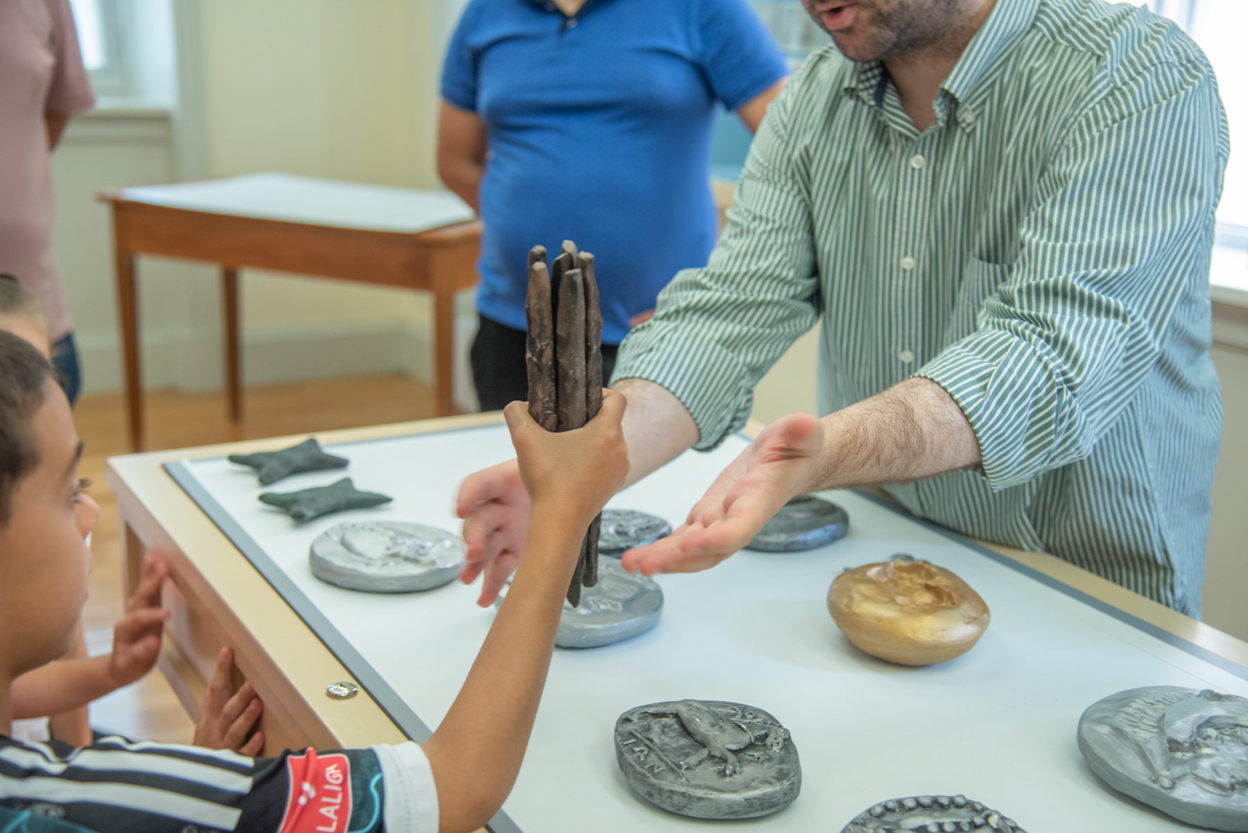 Snapshot from a touch tour at the Banknote Museum
