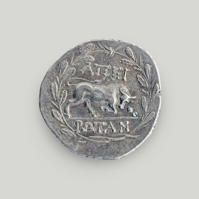 Reverse of the silver didrachm of the Epirote League 