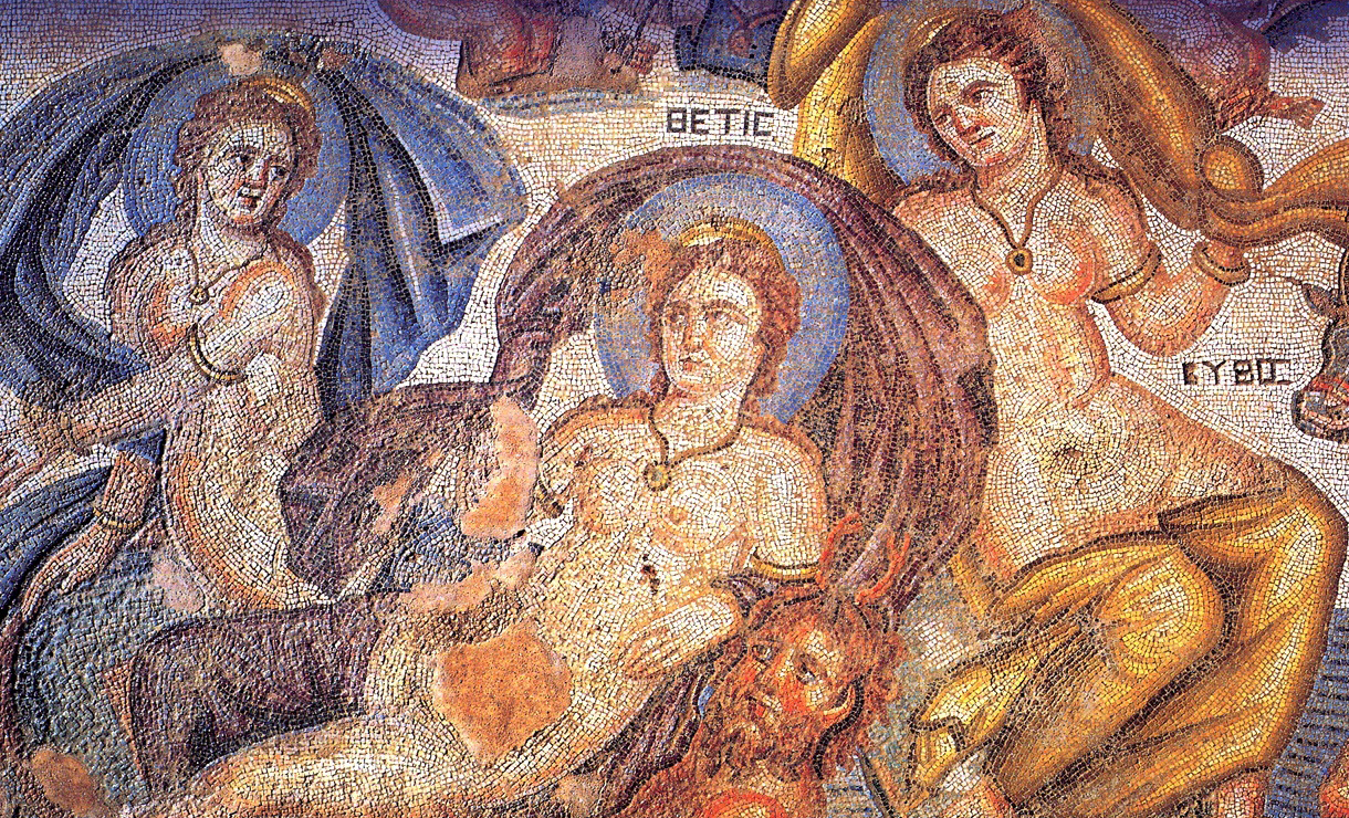 Cover page detail of the publication with a painting depicting female figures.