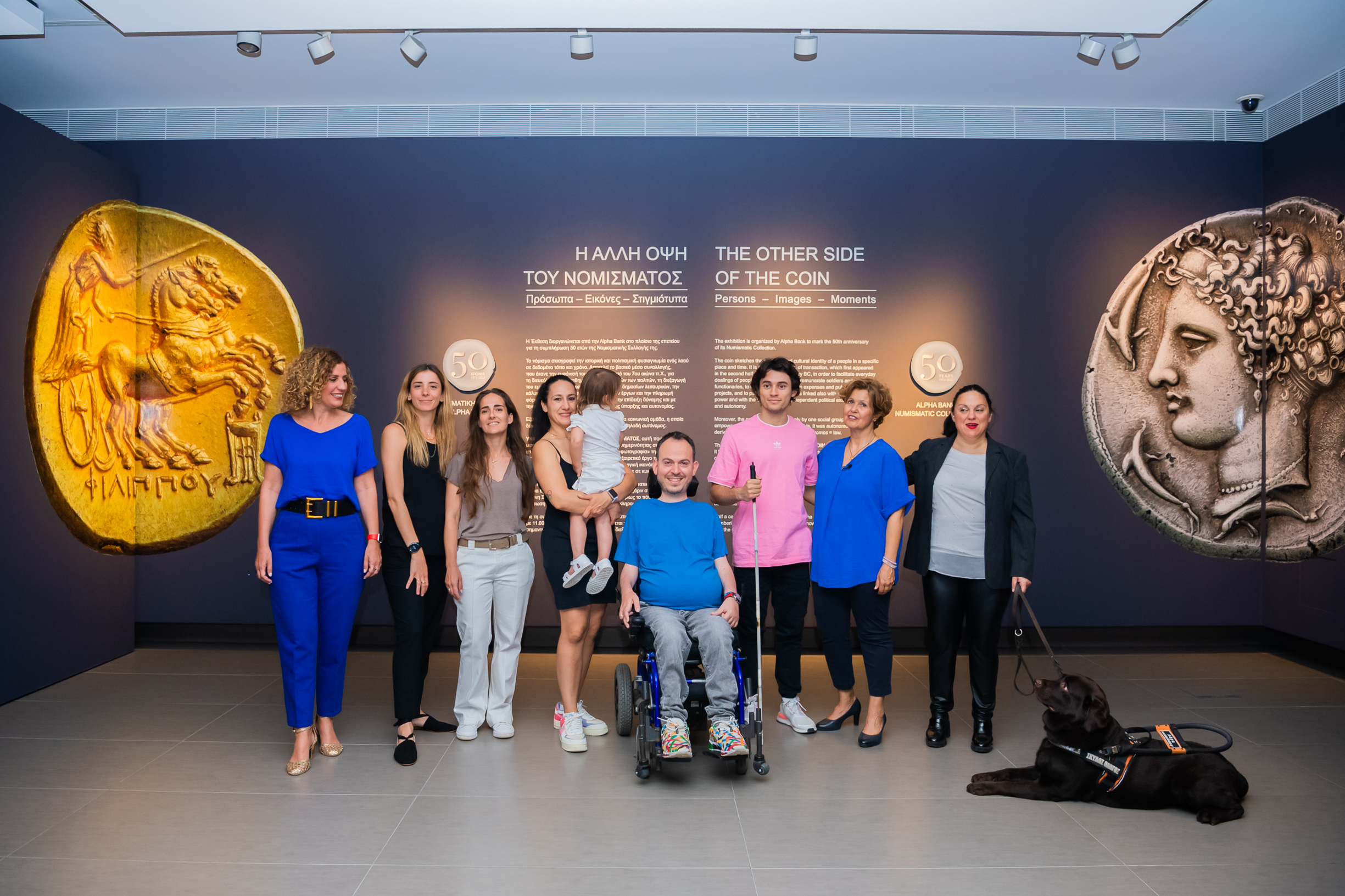 Group photo at the exhibition space 