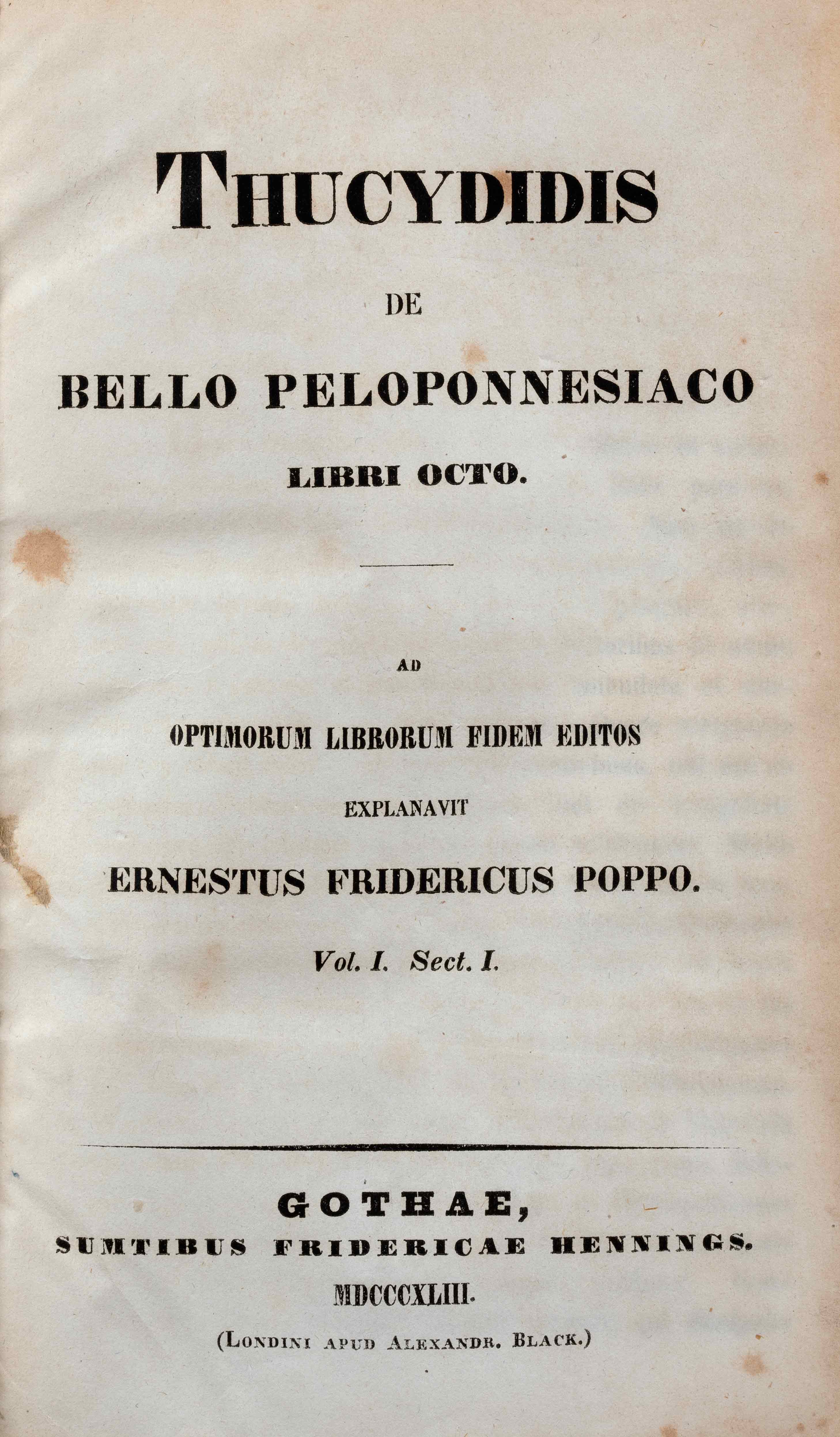 Σελίδα του βιβλίου Thucydidis de bello Peloponnesiaco 