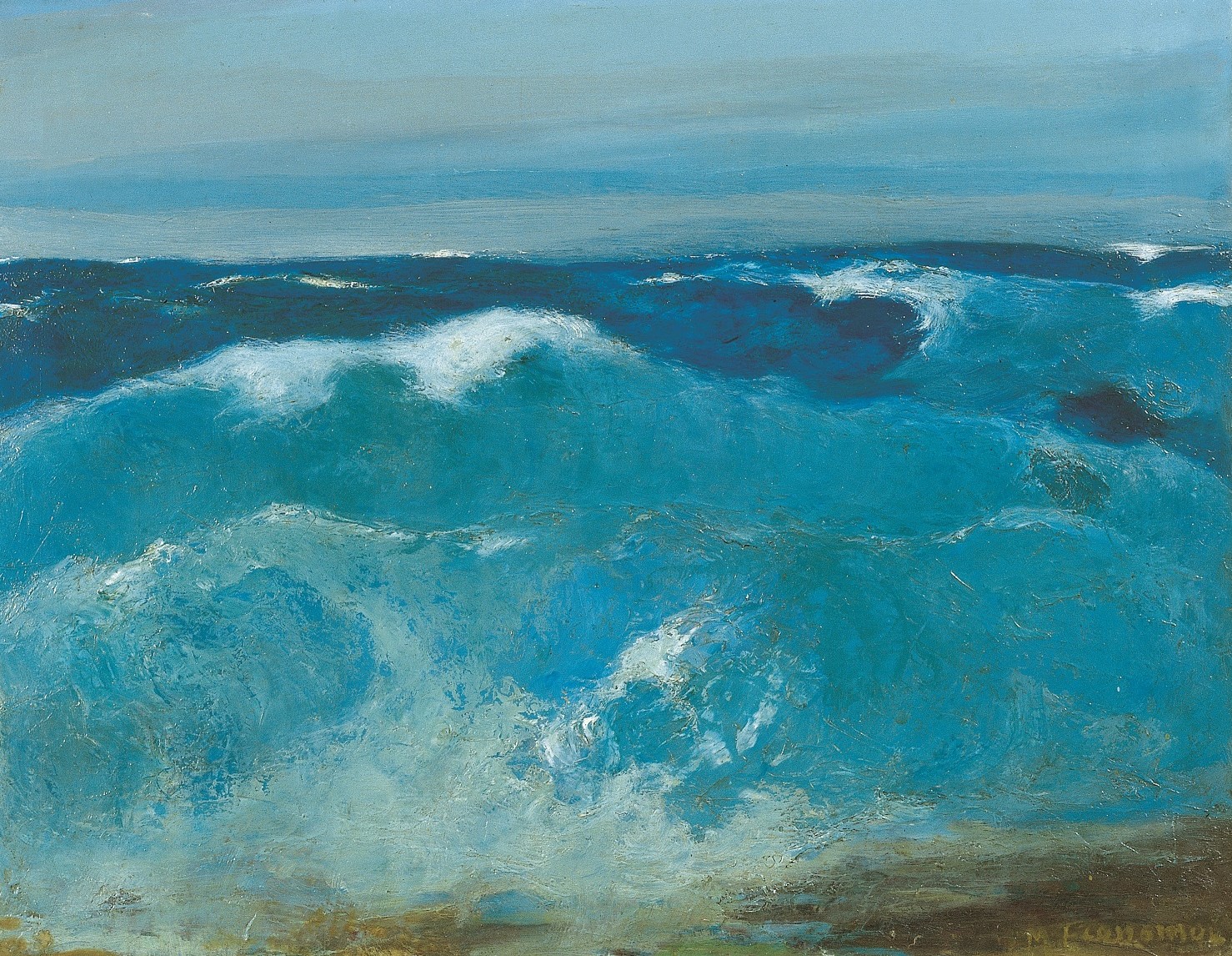 Ο πίνακας «Ωκεανός» του Μιχάλη Οικονόμου