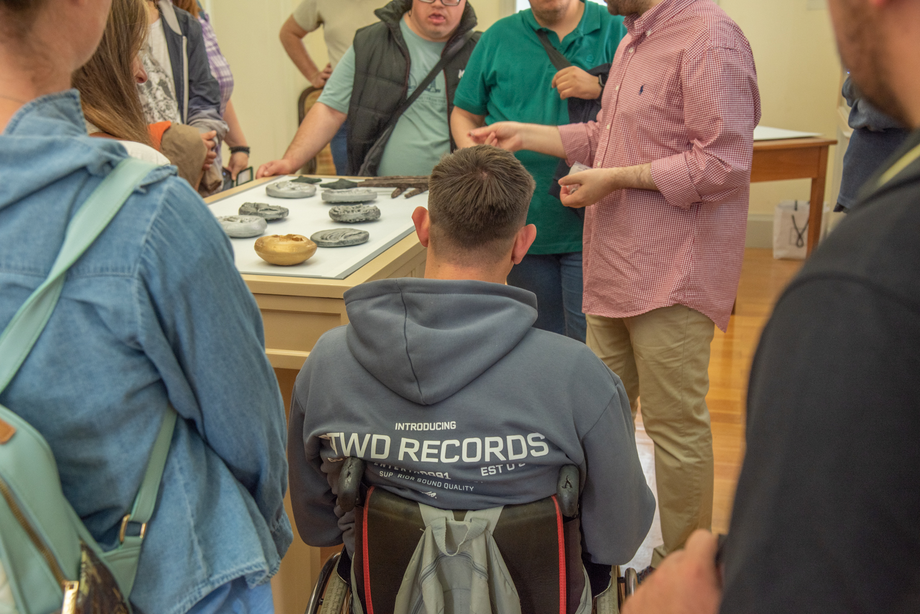 Snapshot from a touch tour at the Banknote Museum