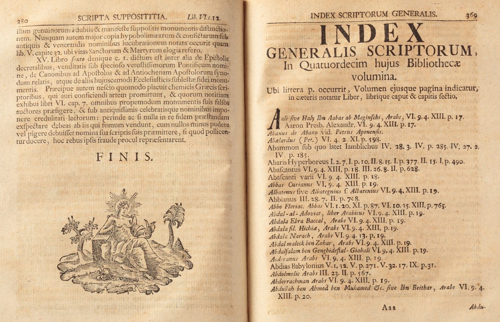 Σελίδες του βιβλίου Bibliotheca Graeca 
