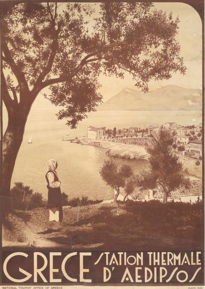 Αφίσα «Θερμά Λουτρά Αιδηψού», Rizzo